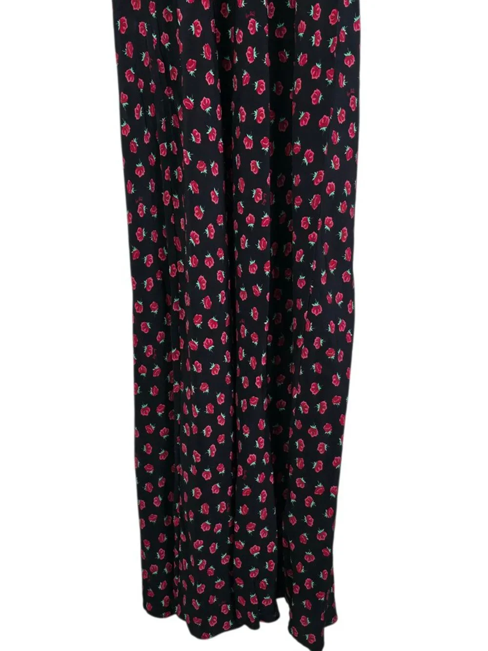 Realisation Par The Liv Maxi Dress Rosalita Black Red Floral Print‎ Silk Size S